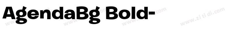AgendaBg Bold字体转换 AgendaBg Bold字体转换